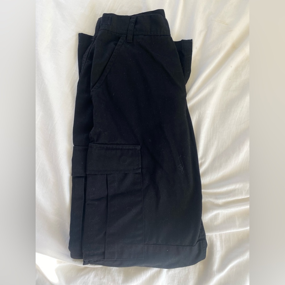 black cargo pants